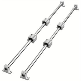 Linear Guide Rail Set, SFC20 1000mm, 2 PCS 39.4 in/1000 mm SFC20 Guide Rails 4 PCS SC20 Slide Blocks 4 PCS Rail Supports