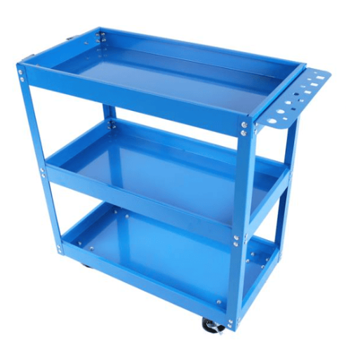 Tool Cart, 3 Tier Rolling Mechanical Tool Cart, Heavy Steel Multi-purpose Cart