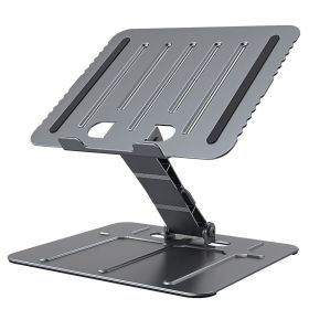 Laptop Stand Riser Stepless Angle Adjustable Ergonomic Notebook Holder Heat Dissipation Notebook Elevator for Laptop Tablet Drawing Board up to 1 (Color: Grey)