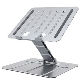 Laptop Stand Riser Stepless Angle Adjustable Ergonomic Notebook Holder Heat Dissipation Notebook Elevator for Laptop Tablet Drawing Board up to 1 (Color: Silver)