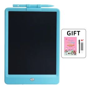 LCD Writing Tablet Doodle Board Erasable Handwriting Boards Waterproof Doodle Pad Early Educational Toys Magnetic Drawing Board for 3 4 5 6 7 8 Y (Color: Blue)