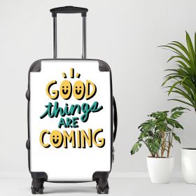 Good Things Are Coming Luggage, 20/24/28 Inch Luggage, Carry-On, Custom Luggage, Luggage Set, Suitcase, Travel, Vacation, Cabin Suitcase (size: 20"" Carry-On)