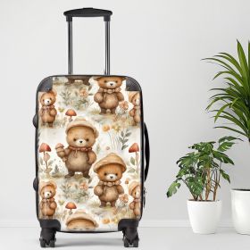 Bear13 Luggage, 20/24/28 Inch Luggage, Carry-On, Custom Luggage, Luggage Set, Suitcase, Travel, Vacation, Cabin Suitcase, Custom Suitcase (size: 24"" Medium)