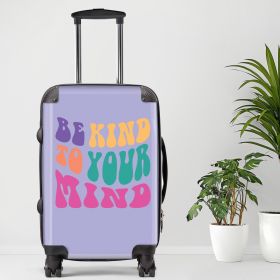 Be Kind To Your Mind Luggage, 20/24/28 Inch Luggage, Carry-On, Custom Luggage, Luggage Set, Suitcase, Travel, Vacation, Cabin Suitcase (size: 24"" Medium)