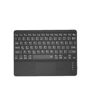 Bluetooth Rechargeable Wireless Touch Hand Rest Keyboard for Mobile Phone Tablet Laptop Wireless Bluetooth Keyboard (Color: Black)